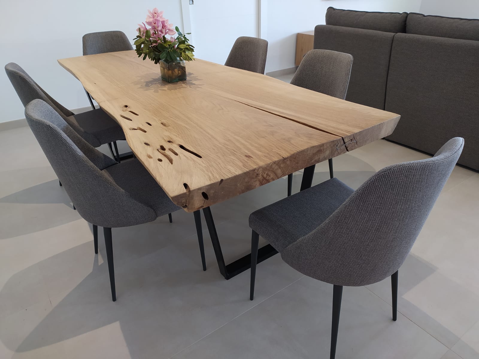 mesa comedor en roble francés